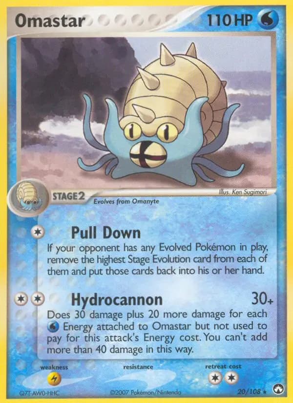 Omastar — Power Keepers card #20