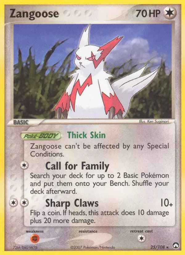 Zangoose — Power Keepers card #25