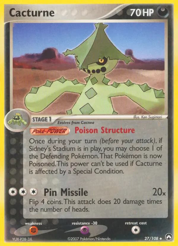 Cacturne — Power Keepers card #27