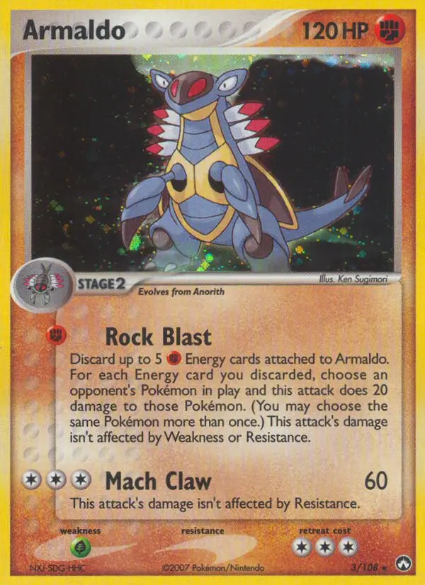Armaldo — Power Keepers card #3