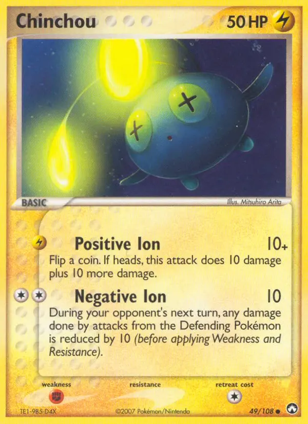 Chinchou — Power Keepers card #49