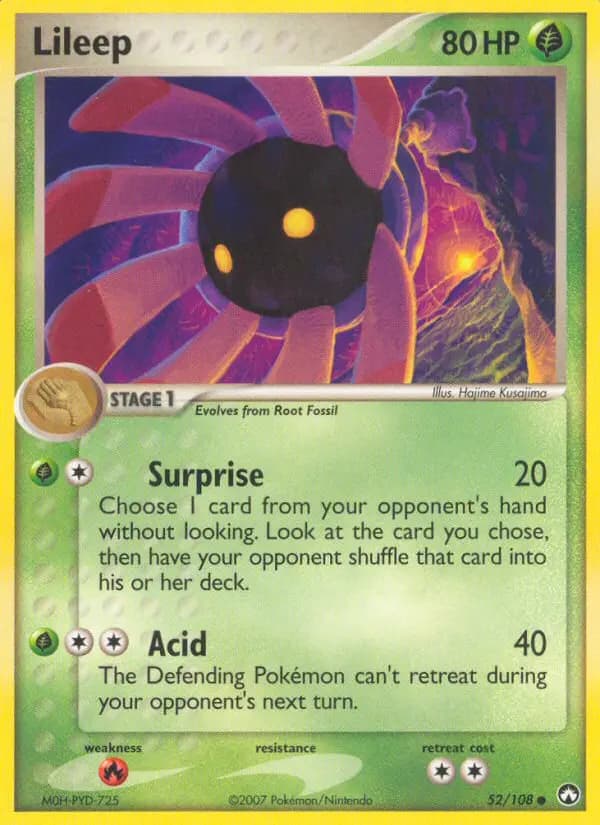 Lileep — Power Keepers card #52
