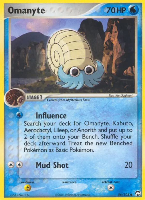 Omanyte — Power Keepers card #56