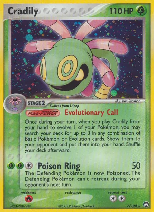 Cradily — Power Keepers card #7