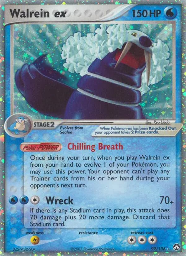 Walrein ex — Power Keepers card #99
