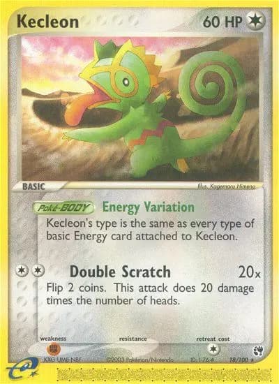 Kecleon — Sandstorm card #18