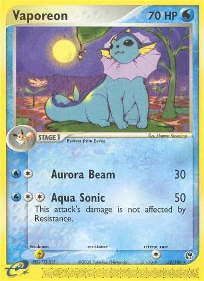Vaporeon — Sandstorm card #25