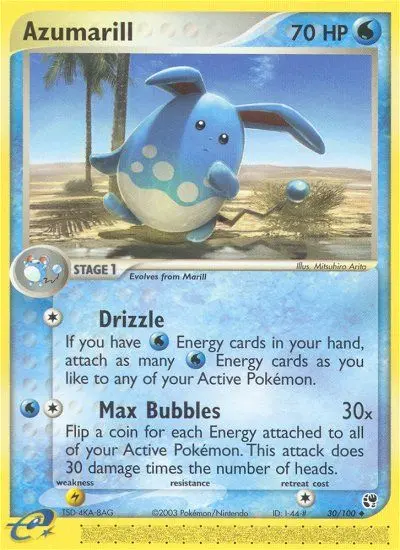 Azumarill — Sandstorm card #30