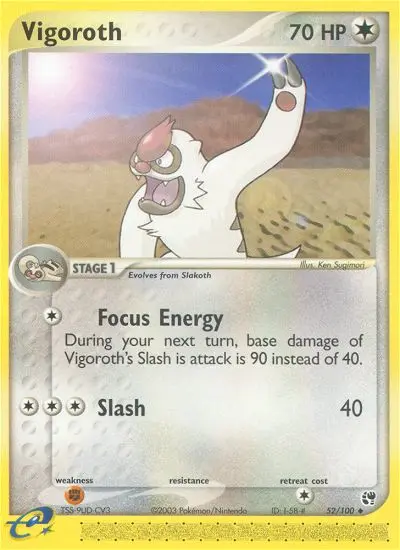 Vigoroth — Sandstorm card #52