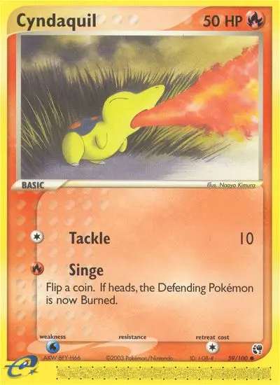 Cyndaquil — Sandstorm card #59