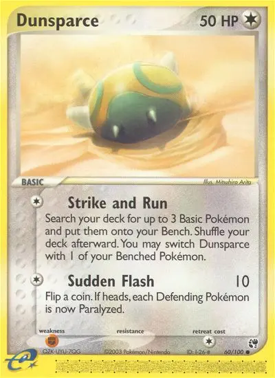 Dunsparce — Sandstorm card #60