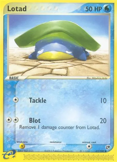 Lotad — Sandstorm card #67