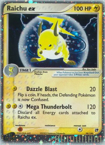 Raichu ex — Sandstorm card #98