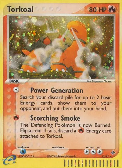 Torkoal — Dragon card #12