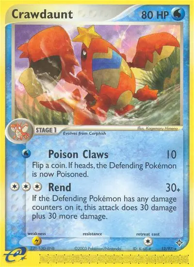 Crawdaunt — Dragon card #13