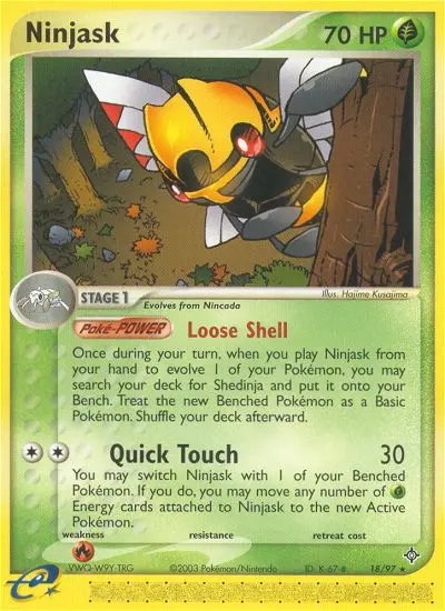 Ninjask — Dragon card #18