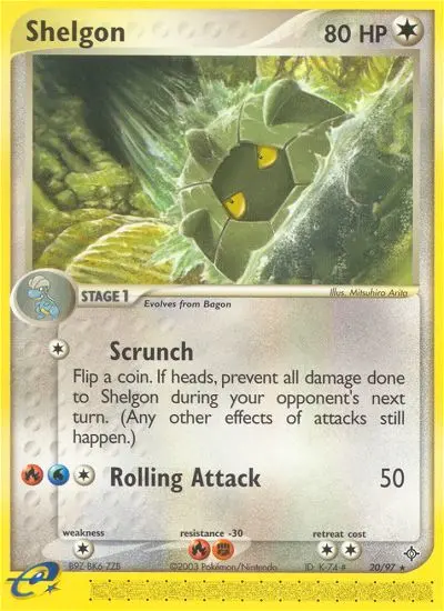Shelgon — Dragon card #20