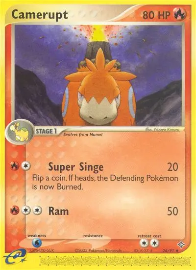 Camerupt — Dragon card #24