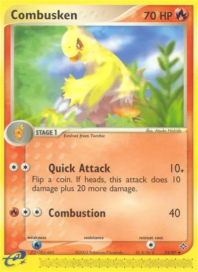 Combusken — Dragon card #25