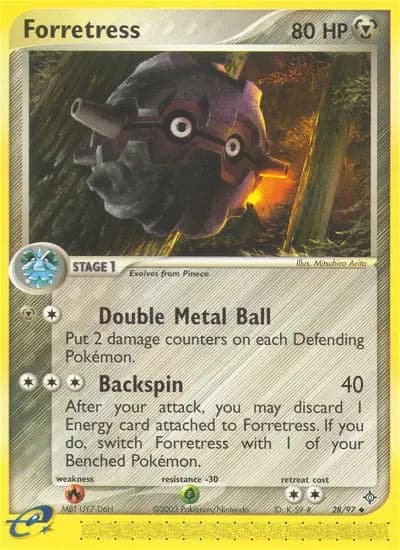 Forretress — Dragon card #28