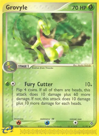 Grovyle — Dragon card #31