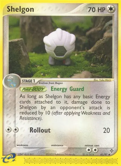 Shelgon — Dragon card #41