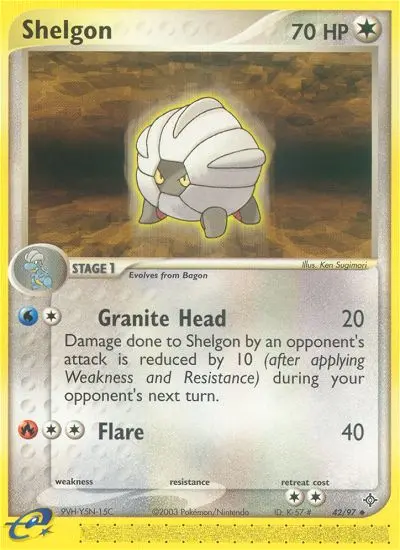 Shelgon — Dragon card #42