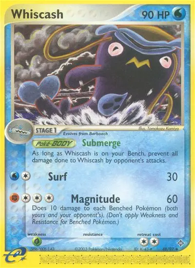 Whiscash — Dragon card #48