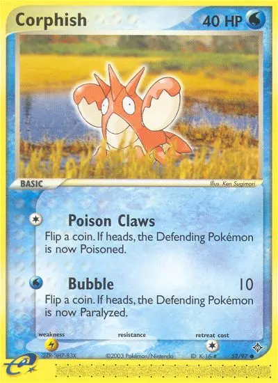 Corphish — Dragon card #52