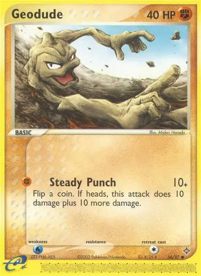 Geodude — Dragon card #56