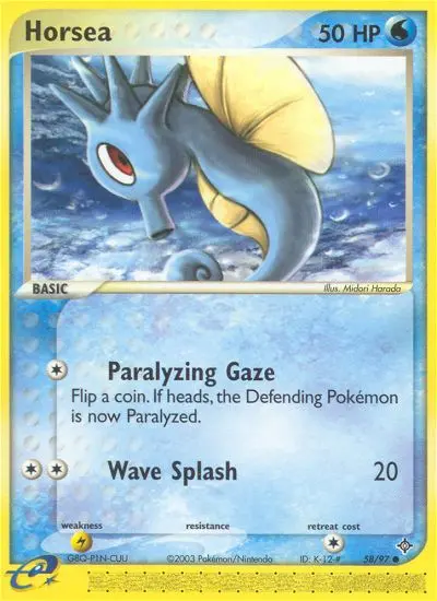 Horsea — Dragon card #58