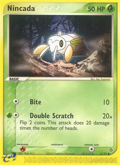 Nincada — Dragon card #67