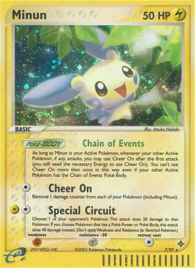 Minun — Dragon card #7
