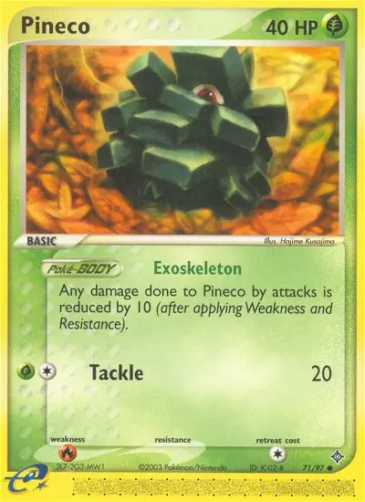 Pineco — Dragon card #71