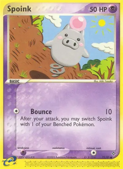 Spoink — Dragon card #73