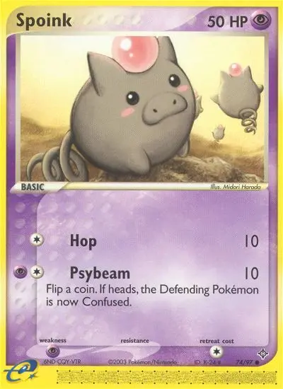 Spoink — Dragon card #74