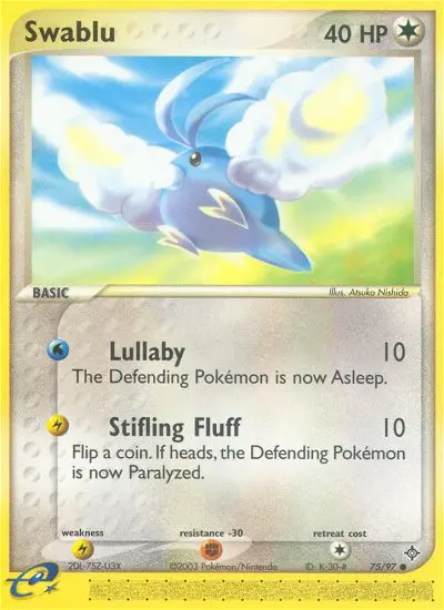 Swablu — Dragon card #75