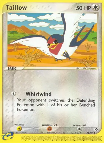 Taillow — Dragon card #76