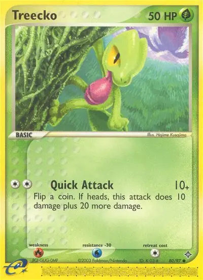 Treecko — Dragon card #80