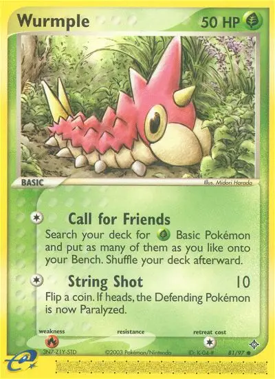 Wurmple — Dragon card #81