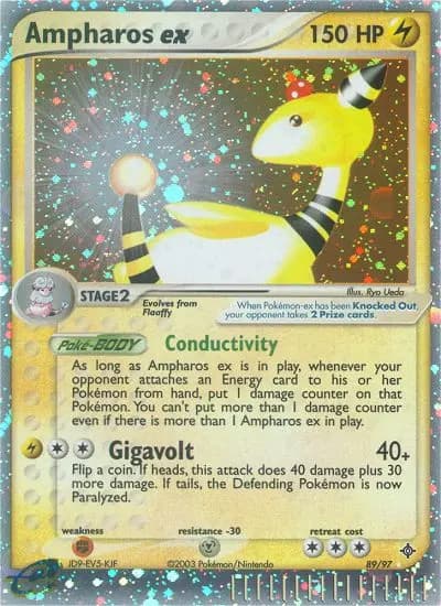 Ampharos ex — Dragon card #89