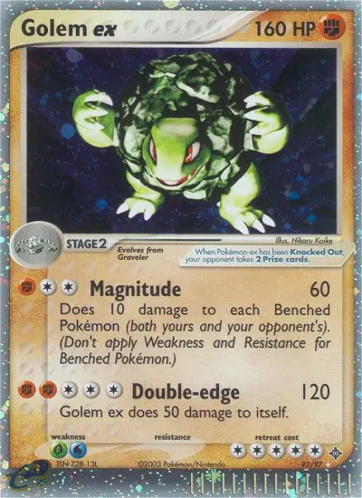 Golem ex — Dragon card #91
