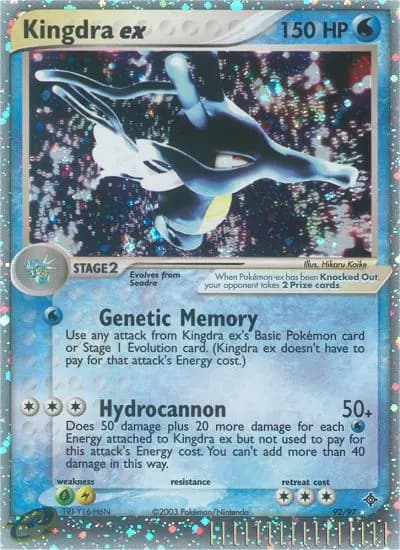 Kingdra ex — Dragon card #92