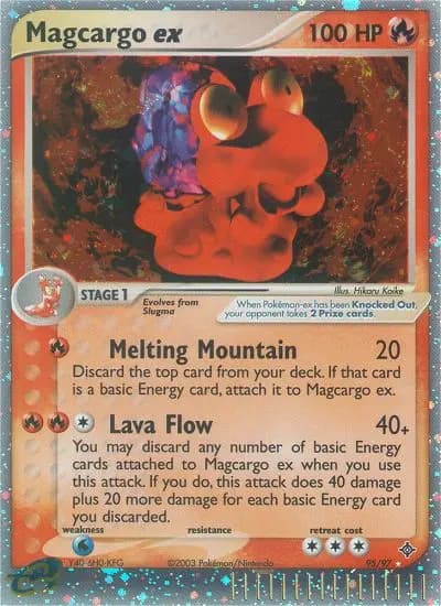 Magcargo ex — Dragon card #95