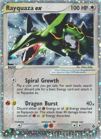Rayquaza ex — Dragon card #97