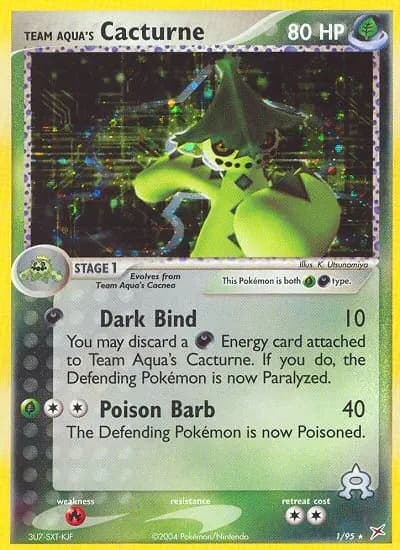 Team Aqua's Cacturne — Team Magma vs Team Aqua card #1