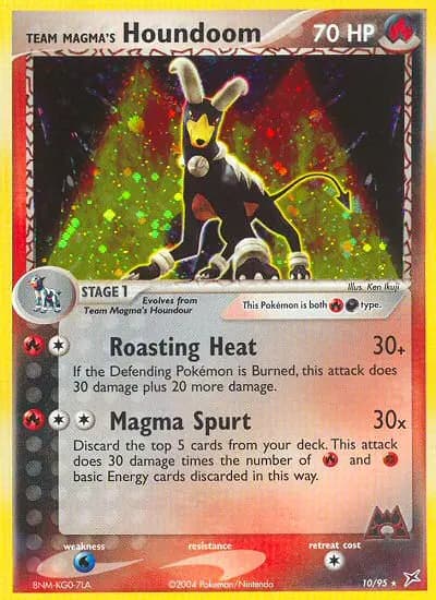 Team Magma's Houndoom — Team Magma vs Team Aqua card #10