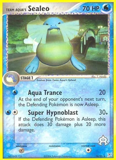 Team Aqua's Sealeo — Team Magma vs Team Aqua card #16