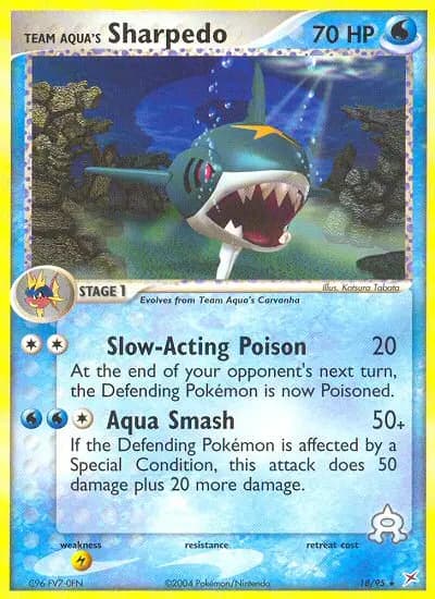 Team Aqua's Sharpedo — Team Magma vs Team Aqua card #18