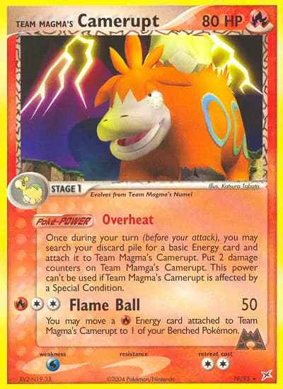 Team Magma's Camerupt — Team Magma vs Team Aqua card #19
